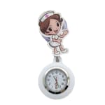Bonito Relógio De Enfermeira Retrátil Stitch cartoon , Bolso De silicone Médico Quartzo