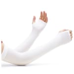 1/2/3 Pares Manguito Proteção Solar UV Fina Braço Seda Masculina Feminina Respirável 40cm