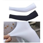 1/2/3 Pares Manguito Proteção Solar UV Fina Braço Seda Masculina Feminina Respirável 40cm