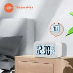 Despertador Relógio de Mesa Portátil Digital  Led Lcd