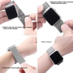 Pulseira de aço milanesa Para Apple Watch Ultra 10 9 8 7 SE 6 5 4 3 2 1 de 46mm 42mm 38mm 40mm 41mm 44mm 45mm 49mm