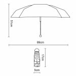 Mini Guarda-Chuva Portátil Dobrável Compacto UV UPF50+ Anti Chuva Sol Bolsa Feminina