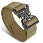Cinto largo masculino nylon fivela e engate rápido