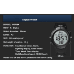 Relógio Esportivo Digital Tático À Prova D'água LED Cronógrafo Pulseira De Silicone Para Homens