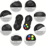 Fidget Pad com 8 Funções e Controller para Alívio de Ansiedade ADD, ADHD e Autismo Crianças e Adultos