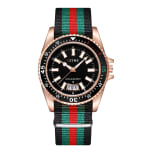 Relógio De Pulso De Quartzo Para Homens Com Calendário Ponteiro Luminoso Pulseira De Nylon Lazer De Negócios