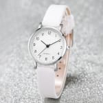 Conjunto De Relógio Feminino 6 Peças , Pulseiras De Couro De Quartzo , Joias Com Strass , Pulseira Elegante , Acessório