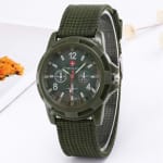 Relógio De Quartzo Masculino Fashion-Forward : Pulseira De Nylon Durável Para Vidas Ativas