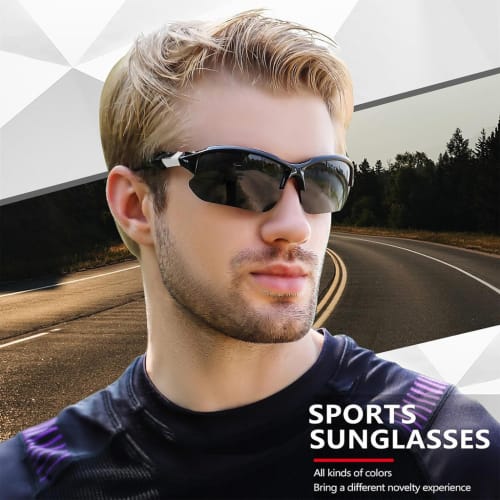 Óculos De Sol Esportivos Polarizados Masculinos Para Ciclismo , Pesca , Proteção UV , Moda