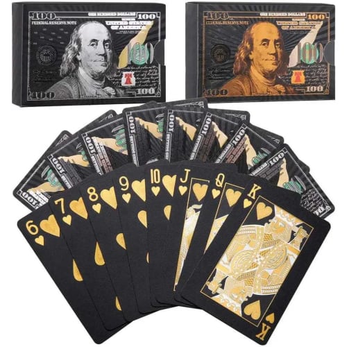 KIT 1/2/4 Baralho Dolar Ouro 24k Para Jogos de Tabuleiro, Truco, Poker  MT037 (E) MT066 (CC)