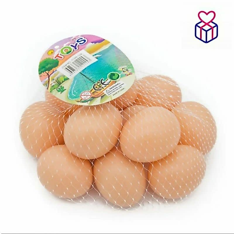 Ovos de Plástico; Kit 12 Ovinhos Caipira; Ovo; Brincadeira; Galinha; Indez