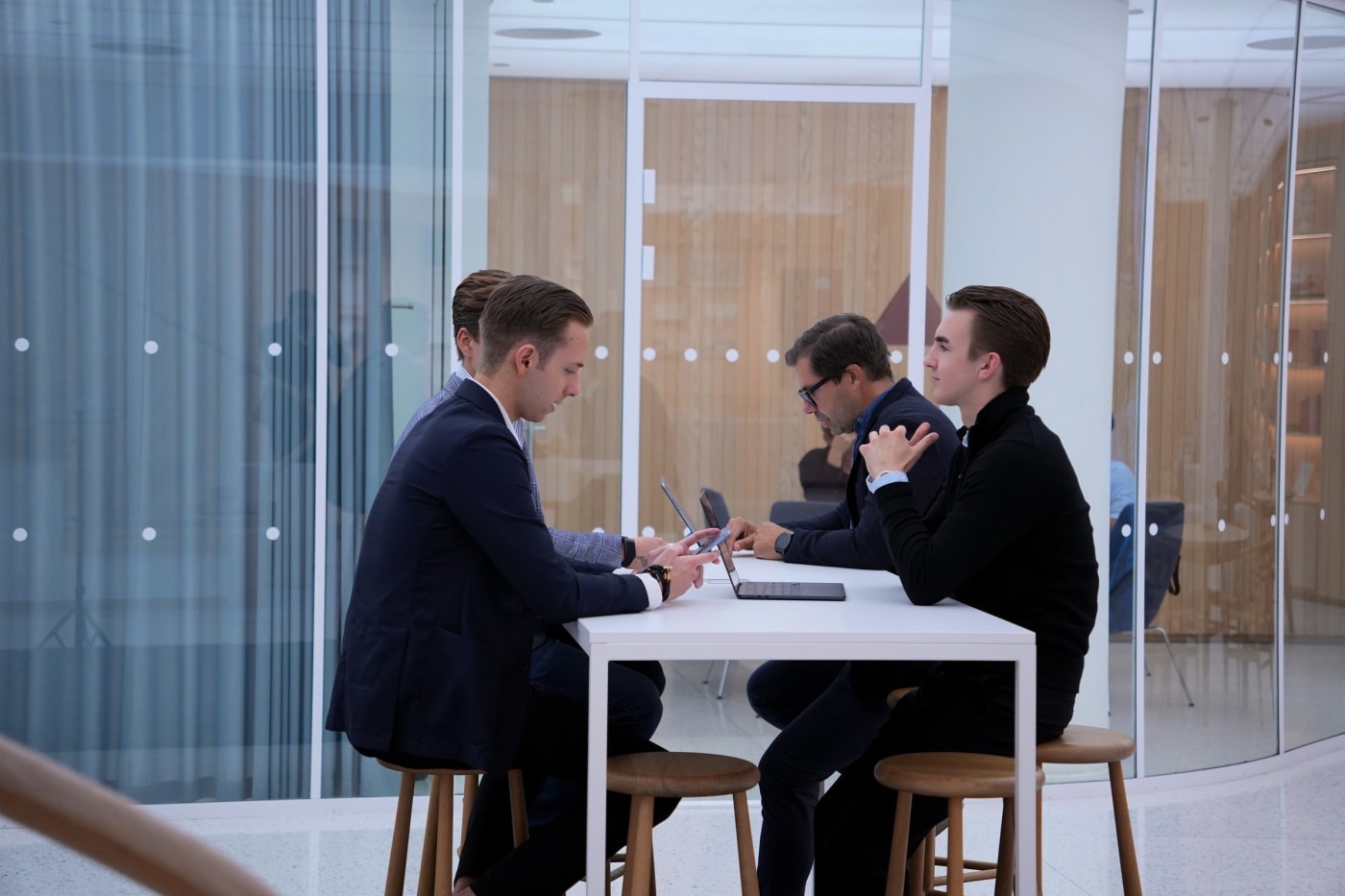The team around the table