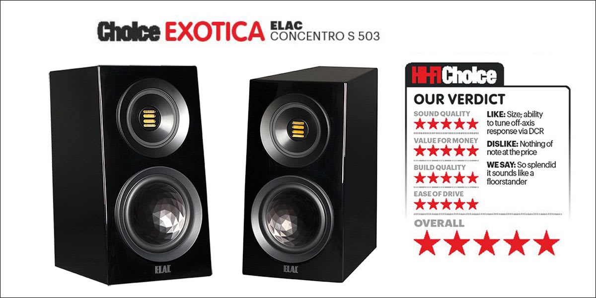 HiFi Choice gir full score til ELAC Concentro S503