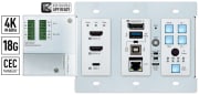 Key Digital KD-X4x1WUTx, 4x1 4K/18G 100m HDBT PoH Wall Plate Switcher