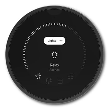 Tyba TY-K-TURN-BK, virtuelt knappepanel med display i sort