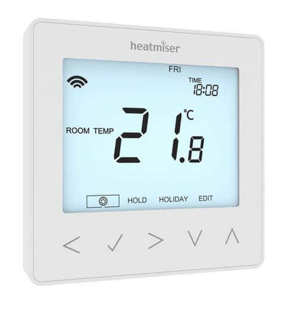 Heatmiser neoStat-e hvit thermostat elektrisk