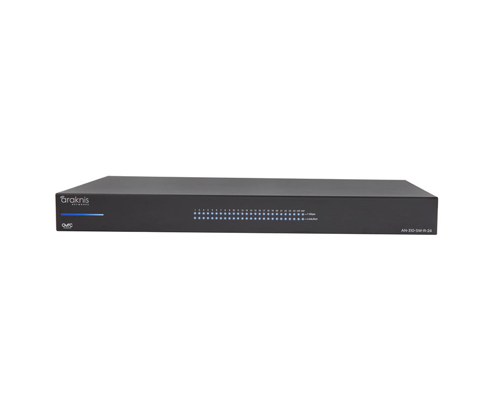 Araknis AN310SWR24, 24port L2 Managed Gigabit Switch Rear Ports NCMS