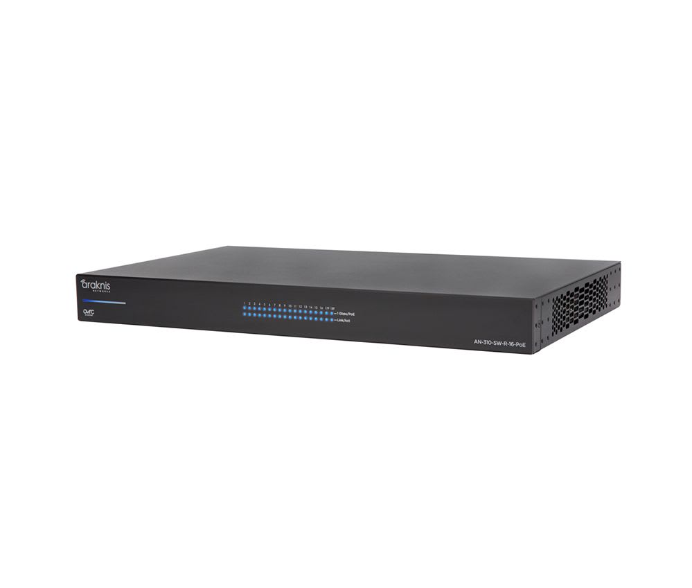 Araknis AN310SWR16POE, 16port L2 Man. Giga. Switch w/Full PoE+ NCMS