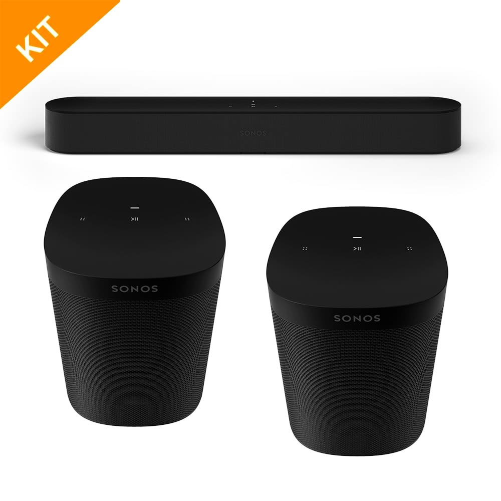 Sonos Lydpakke Med Helt Ny Beam Gen2 Lydplanke Samt Et Par ONE SL 