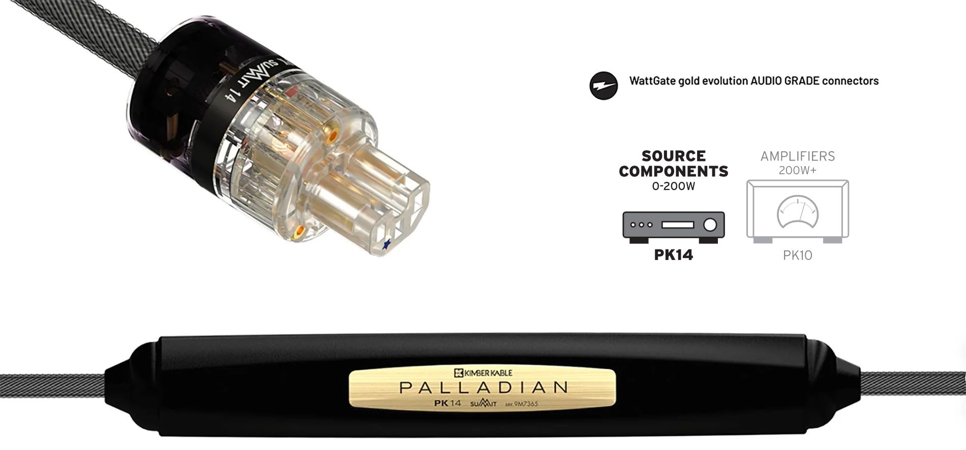 Kimber Kable PK14 Palladian - strømkabel