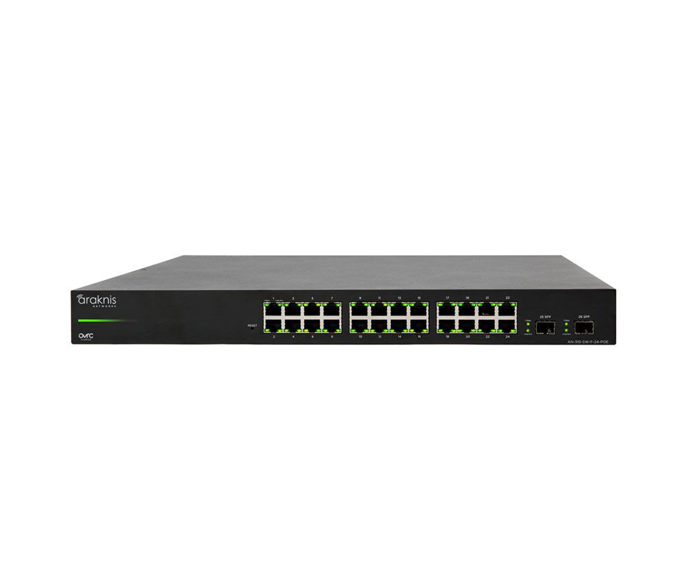Araknis AN-310-SW-F-24, 24-port L2 Managed Gigabit Switch NCMS