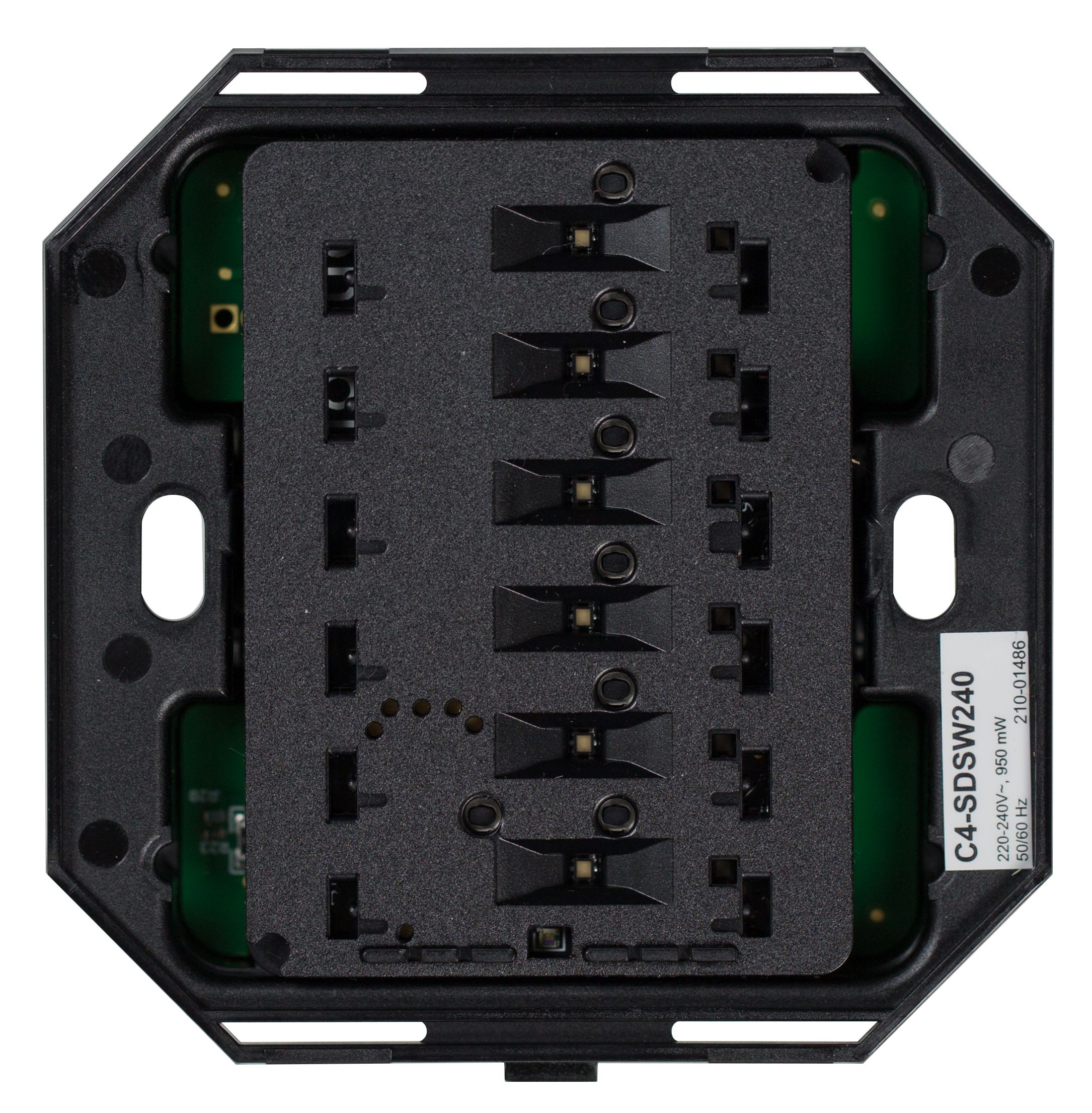 Control4 C4-SDSW240-N, Square Dual Load Wireless Switch NCMS