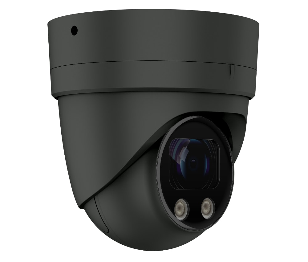 ClareVision CLR-V200-4TVFB, 4MP IP Varifocal Turret Camera i sort NCMS