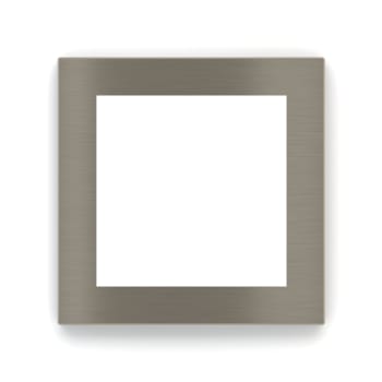 Ekinex EK-DQS-GBR, Square plate DEEP in metal 60x60mm - Nickel