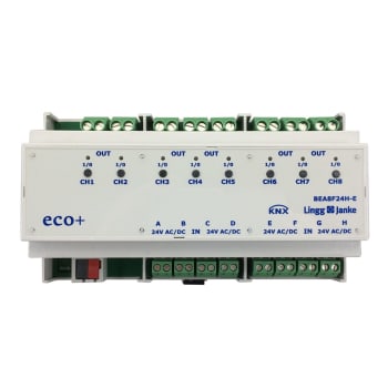 KNX secure Relé 8 x 16A + 8 x 24V inng. - BEA8F24H-SEC