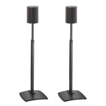 Sanus WSSE1A2-B2, justerbart gulvstativ til Sonos ERA 100 i sort, par