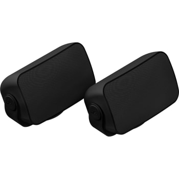 Sonos Outdoor by Sonance, utendørs høyttalere i sort, par