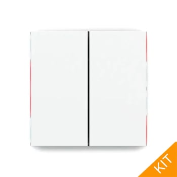 Ekinex ED2-RW-NF, FFseries, hvit, 2 x vertikal rockers