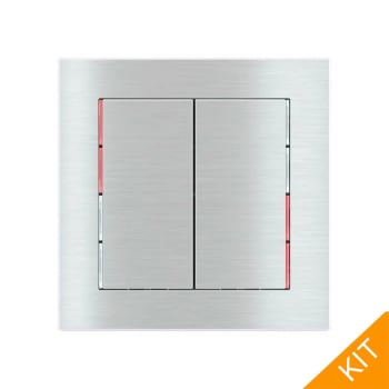 Ekinex E13-RW, 2 x knapp - 71series i Metal | Aluminum, DEEP