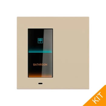 Ekinex Signum EK-EV2-TP, virtuelt knappepanel med display og termostat. Fenix NTM | Beige Luxor, DEEP