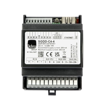 Adeo SGDD-C4-4 server Gateway DMX512 and DALI2 DT8