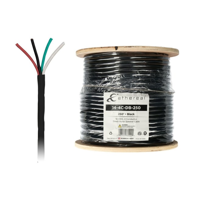 Ethereal 14-4C-DB, høyttalerkabel (utendørs) - 4 leder - 4 x 2,5mm2 (14 gauge)