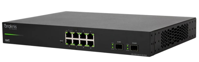 Araknis AN-310-SW-F-8-POE, 8-port L2 Managed Giga.Switch w/Full PoE+