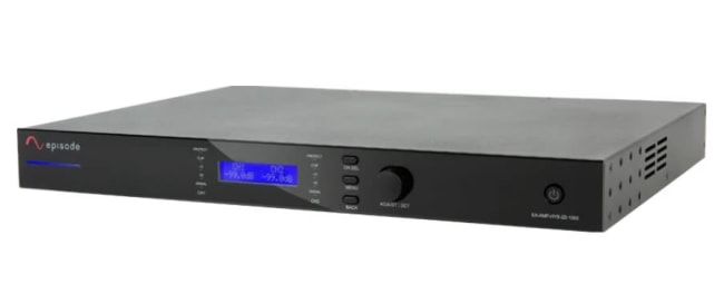 Episode EA-AMP-HYB-2D-1000, 70V/8-ohm IP-Enabled Amplifier | 500W x 2 Channels