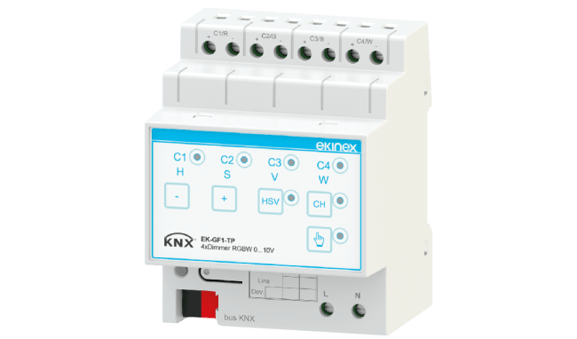 Ekinex EK-GF1-TP, 4-fold 0-10 V actuator
