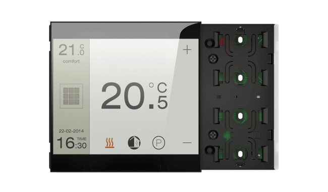 Ekinex EK-EF2-TP-RW, Touch&See display with 2-fold pushbutton EF2
