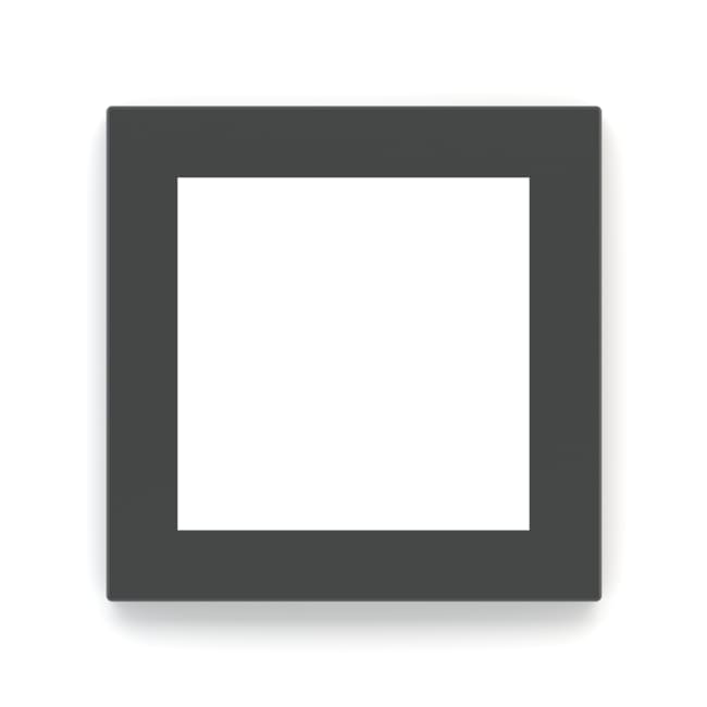 Ekinex EK-DQS-FGB , Square plate - 60x60mm - Fenix Grey Bromine