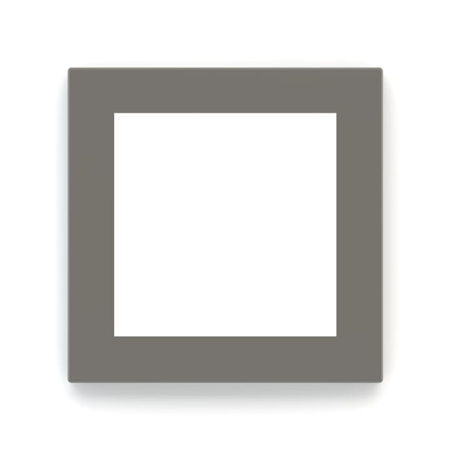 Ekinex EK-DQS-FGL , Square plate - 60x60mm - Fenix Grey London