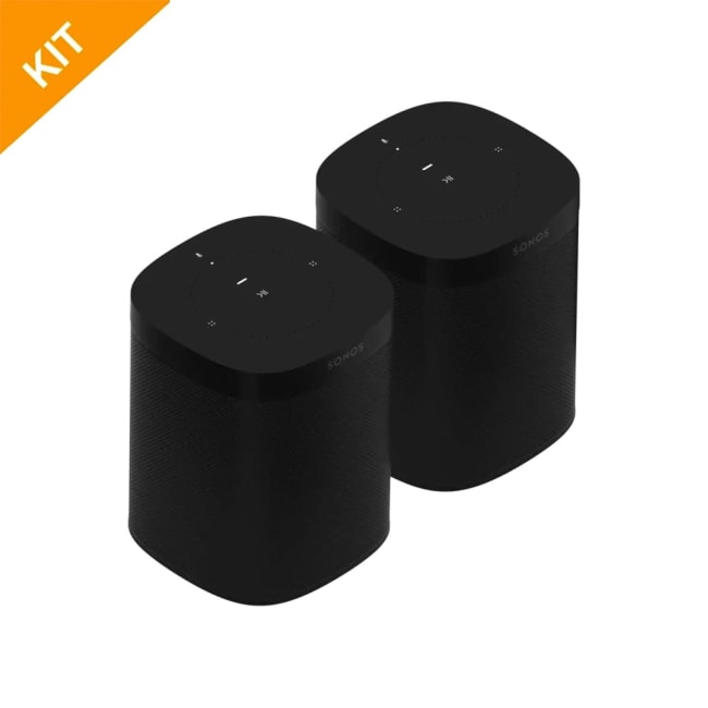 Sonos ONE pakke for to rom i sort