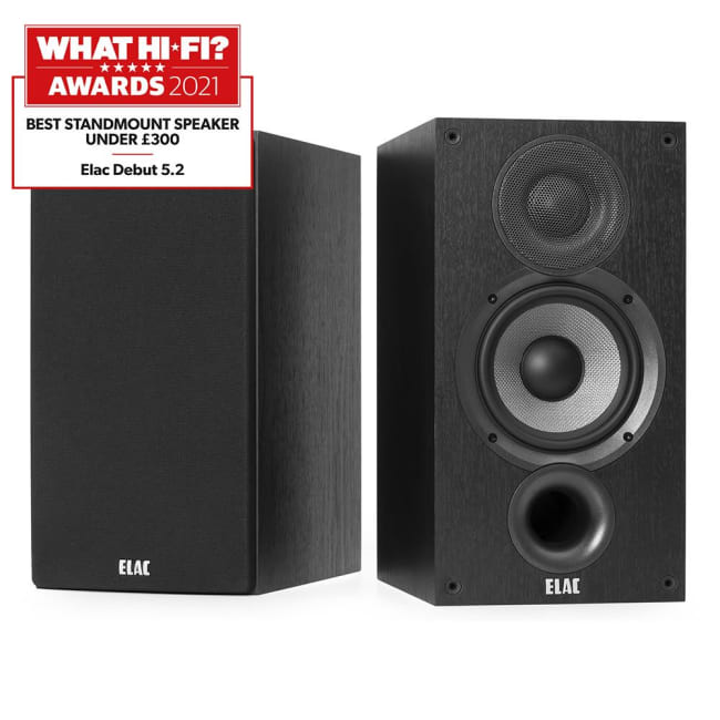 Elac DEBUT 2.0 B5.2, BLACK BRUSHED VINYL, stk
