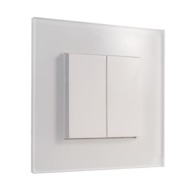 Lingg & Janke RAHMEN1-GLW, glass ramme, 1 gang, hvit