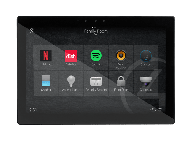 Control4 C4-T4IW10-BL, 10” In-Wall Touchscreen with AC Power, sort