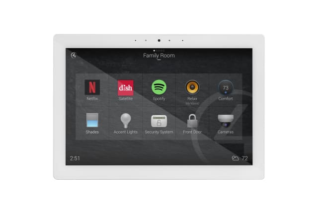 Control4 C4-T4IW10-WH, 10” In-Wall Touchscreen with AC Power, hvit