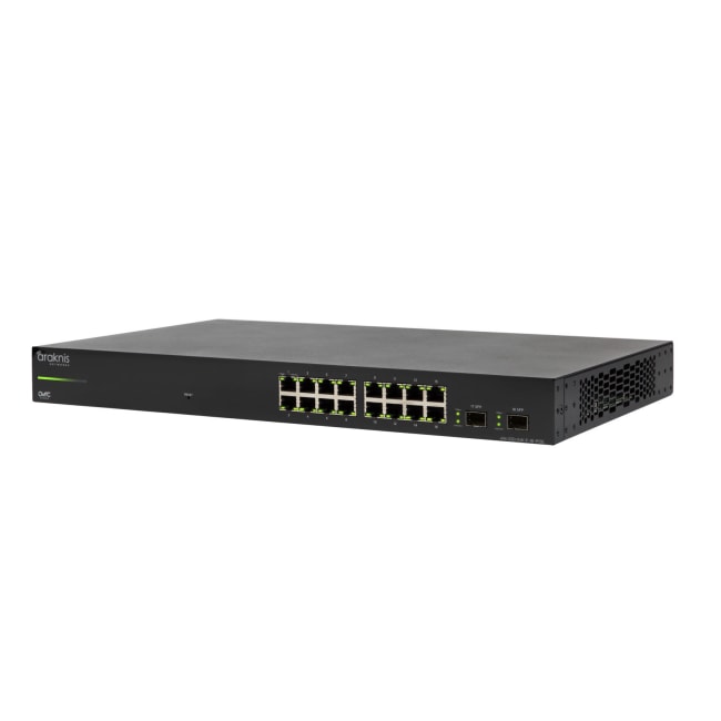 Araknis AN-220-SW-F-16-POE, L2 Managed Gigabit Switch with Partial PoE | 16 Plus 2 Front Ports