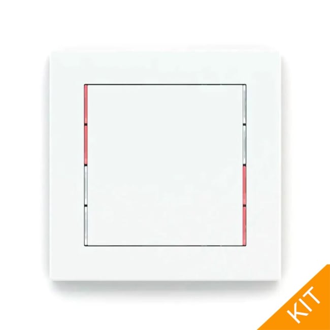 Ekinex E13-RW, 1 x knapp - 71series i Plastic | White, DEEP