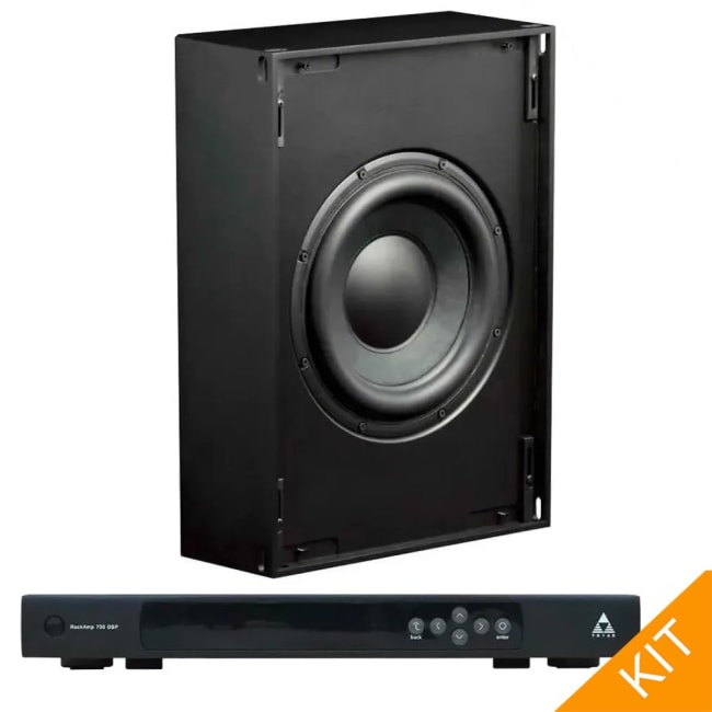 Triad InWall Bronze/6 Sub KIT, 2 x innbyggings  subwoofer med RackAmp 700